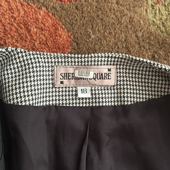 Vintage Houndstooth Sheridan Square size 18 jacket blazer - Picture 2 of 5